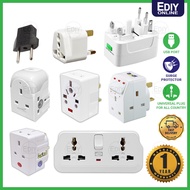 3 WAY ADAPTOR ADAPTER SWITCH USB SOCKET OUTLET PLUG EXTENSION WALL UNIVERSAL MULTI TRAVEL MULTIPLE HOLDER CHINA UK
