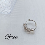 Anxiety Crystal Beads Ring "adjustable & anti-rust" (free mini box) | Anxiety Ring | Korean Bead Rin