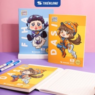 Combo 5/10 Anti-glare student notebook 96 pages 4 squares 2mm 100gsm Thien Long NB-117/AK - PB Akool