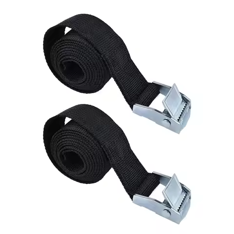 2-Pack Adjustable Buckle Eyelash Straps up to 600 Pounds (Approx. 272.2 Kg) for Motorcycles Cargo Tr