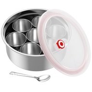Masala Dabba Spice Box Stainless Steel Spice Storage Container with 7 Compartments Indian Spice Box