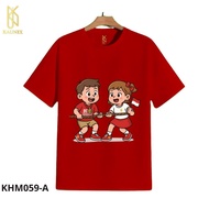 KAUNIX CHILDREN'S T-shirt (KHM059-A) August 2025 Indonesian Independence Day T-shirt Indonesian Inde