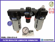 KOGANEI Filter Regulator Lubricator Combination รุ่น C300-03-A-D ชุดกรองและตัวประบแรงดันลม (ออกใบกำก