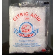 Citric Acid Cap Gajah 50 Gram Citric Acid Citric Whitening Cleaner