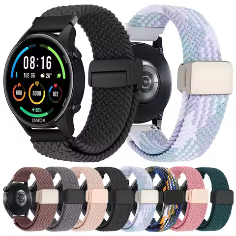 22mm Braided Band For Xiaomi Watch 2 Pro/S4/S3/S2/S1 Active /Mi Watch color 2 Nylon Sports bracelet 