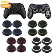 YUMEIMY 4pcs Joystick Cap Replacement  Game Thumb Stick Grip for PS3 PS4 XBOX One