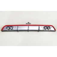 Rear Bumper Diffuser Silver Red Line for Toyota Corolla Altis 2020