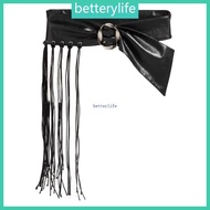 BTF Yuppie Fringe Girdle Belt Hip Scarf Elegant Belt for Wrap Dress Halter Dress Unique Fringe Skirt