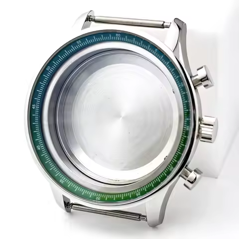 41mm VK61 VK63 VK67 Watch Case Hands Strap Fit 34.5mm Dial No logo For Seiko IWC Portugieser Quartz 