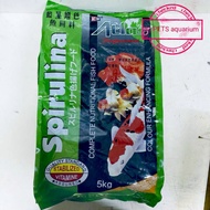 makanna ikan atlas siprulina 5kg fish koi food＃鲤鱼饲料＃绿澡(39k00)