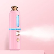 全城熱賣 - 蒸臉器納米噴霧補水儀便攜冷噴霧機充電美容儀酒精消毒，款式:皇冠款（粉色）