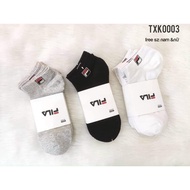Combo 5 Đôi Tất Vớ Cổ Ngắn Nam Nữ Fila Hàng Xuất Khẩu