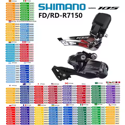 SHIMANO 105 R7100 Di2 Series R7150 Front Derailleur/Rear Derailleur 2x12s FD/RD-R7150 For R7170 Grou