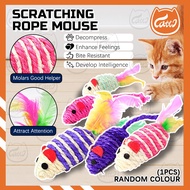 CATTO Scratching Rope Mouse Pet Cat Biting Toy Mainan Kucing Pet Cat Toy Cat Teaser Mainan Kucing Sc