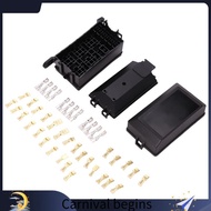 【alvis98】Fuse-Relay Box 5-Fuse Holders 6 Relay Block Holders Fuse-Block 12V Fuse-Box Car
