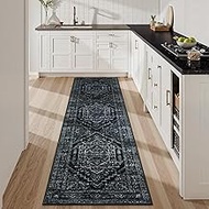 Uphome Washable Runners for Hallways, 2x7 Vintage Kitchen Runner Rug Non Slip, Farmhouse Soft Hallwa