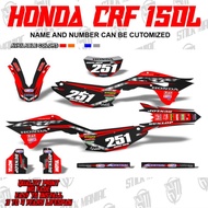 CRF 150L decals sticker, laminated