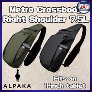 ALPAKA Metro Crossbody Right Shoulder 7.5L ・ Exclusive Right-Handed 11" iPad Storage Water Resistant