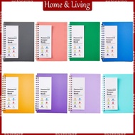 AOTO A6 Spirals Notebook Password Keeper Book with Index A-Z Diary Writing Pad