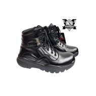 Caanggo Sepatu Tactical Boots Bravo Outdoor Zohere Black Tali Putar Tingi 6inc