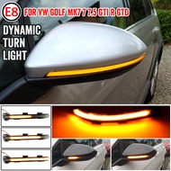 Side Mirror Indicator Dynamic Blinker LED Turn Signal Light For VW Golf 7 MK7 7.5 GTI R Sportsvan Touran L II