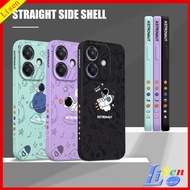 Casing oppo A3X 5G/A3 Pro 5G/A38/A18/A58/A60/A78 5G Couple pilot illustration cartoon phone case TKA