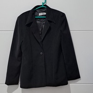 Blazer Wanita Hitam Pekat Ann Design Size M