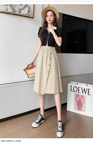 Lea knee length skirt midi skirt women casual skirt women short skirt women A line skirt woman skort