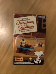 Re-Ment Snoopy & Woodstock Terrarium On Vacation