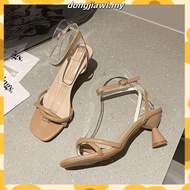 Princess Style Outer Wear Open Toe Thick Heel Sandals Women 202 4 New Style High Heels Women Fairy S