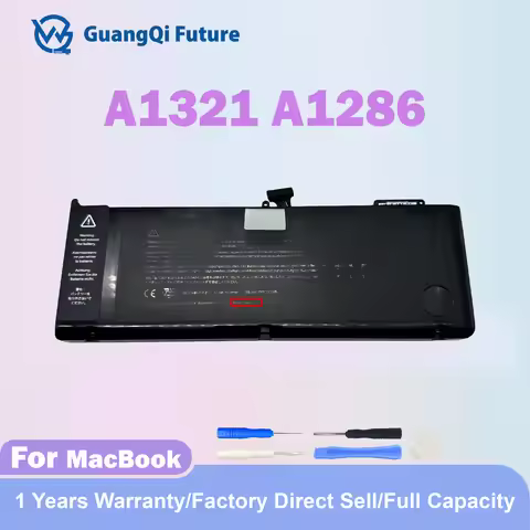 A1321 10.95V 77.5Wh Laptop Battery For Apple Macbook Pro 15" A1286 2009 2010 Version 020-6380-A MC37