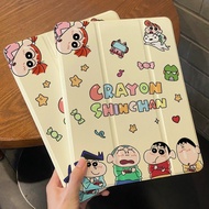 For iPad Case TPU Shockproof With Pencil Slot Play Game Shin-chan Air 6 5 4 10.9 Gen10 Gen9 Gen8 Gen
