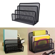 Black Mesh Letter Paper File Storage Rack Holder Tray Organiser Desktop Office,