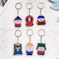 Potdemiel | 6PCS Anime Characters South Park Acrylic Keychain Accessories Creative​ Keyrings Friends