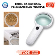 Ezren EZ-0249 Magnifying Glass 2 Led Multiple 4X MG6B-4