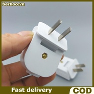 1/2Pcs Extension Cord Plug Replacement 16A 2 Prong Male End Electric Plug Rotatable Electrical Plug 