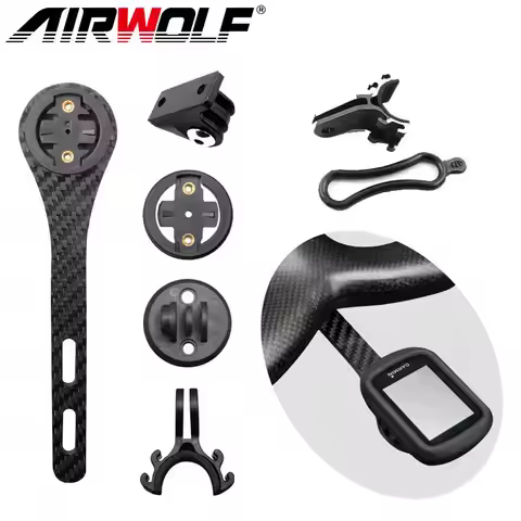 Airwolf GPS Computer Mount Carbon Bike Holder for Integrated Handlebar Garmin Bryton