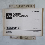 Parts Catalog Book Parts Catalog Catalog Manual Book Yamaha Scorpio Z SX4 5BP3 2004 ORIGINAL Origina