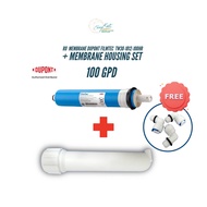 ชุดไส้กรองเมมเบรนพร้อมกระบอก RO EasyKet DuPont FilmTec TW30-1812-100HR (100 GPD) & RO Membrane Housi