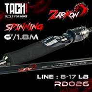 Joran TACHI ZARKON 2PCS M/MH 8-17lb 10-20lb 12-25lb Medium Heavy Kolam Casting Spinning BC Fishing R