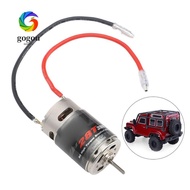 GOGOU RC Brushed Motor, Stainless Steel Low Noise Brushed RC Motor, Durable 390 28T High Torsion RC 