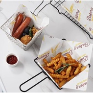 [ 100 PCS ] patterned baking paper wax paper/ WHEAT BAKERY motif baking paper ~ FOOD GRADE.