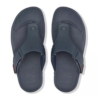 FITFLOP TRAKK II รองเท้าแตะแบบหูหนีบผู้ชาย รองเท้าแตะ รองเท้าผู้ชาย Black/Blue รองเท้าfifflopแท้ Adjustable men sandals【วัสดุกันน้ำ】