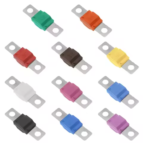 RXJE 5 Pieces Copper Flat Fuses Blade Precise Overload Flat Fuses Strips