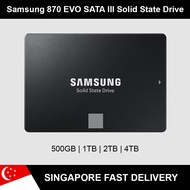 Samsung 870 EVO Internal 2.5" SATA SSD Size Capacity: 500GB | 1TB | 2TB | 4TB