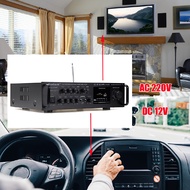 2CH Audio Stereo Power Amplifier 2000W Home Karaoke Car Hi-Fi FM Amplifier US Plug With Remote Control For Car Home