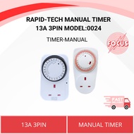 RAPID-TECH MANUAL TIMER 13A 3PIN MODEL:0024
