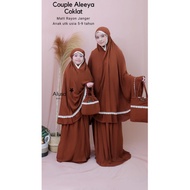 Mukena Mother And Child Aleeya Ori Alusa (Can Buy Split) | Mukena Ibu dan anak Aleeya ORI ALUSA (Bis