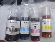 Bộ 4 màu mực máy in Canon G1020 G2020 G3020 G3060 G5070 đen xanh đỏ vàng