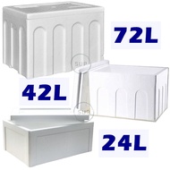 Styrofoam Ice Box / Cooler Box / Picnic box / Gabus / Foam Box / Fish Box / Tong Ais Polyfoam)